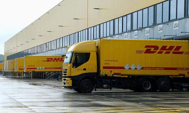 A distribution centre of German postal and logistics group Deutsche Post DHL is pictured in Obertshausen