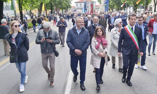 Anatolij Fedoruk (Bildmitte) war am Dienstag in Bergamo zu Gast, am Freitag dann in Klosterneuburg.