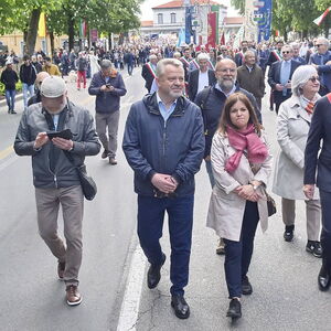 Anatolij Fedoruk (Bildmitte) war am Dienstag in Bergamo zu Gast, am Freitag dann in Klosterneuburg.