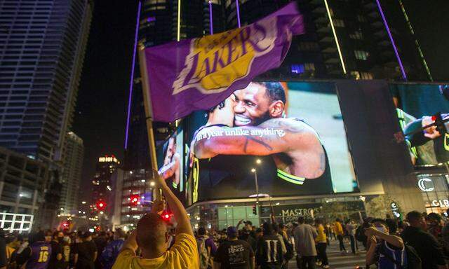 In Los Angeles feierten die Lakers-Fans