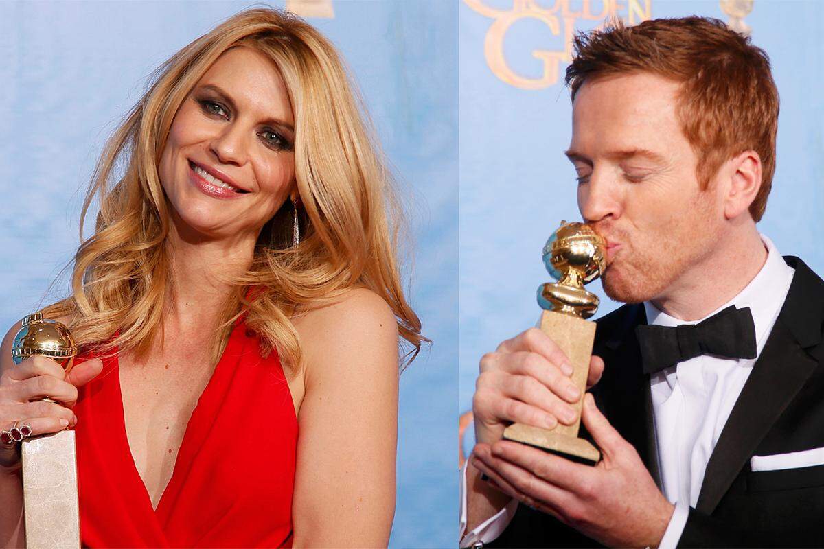 Den Globe für die Beste TV-Serie in der Sparte Drama erhielt "Homeland", auch Hauptdarsteller Claire Danes und Damian Lewis wurden ausgezeichnet.