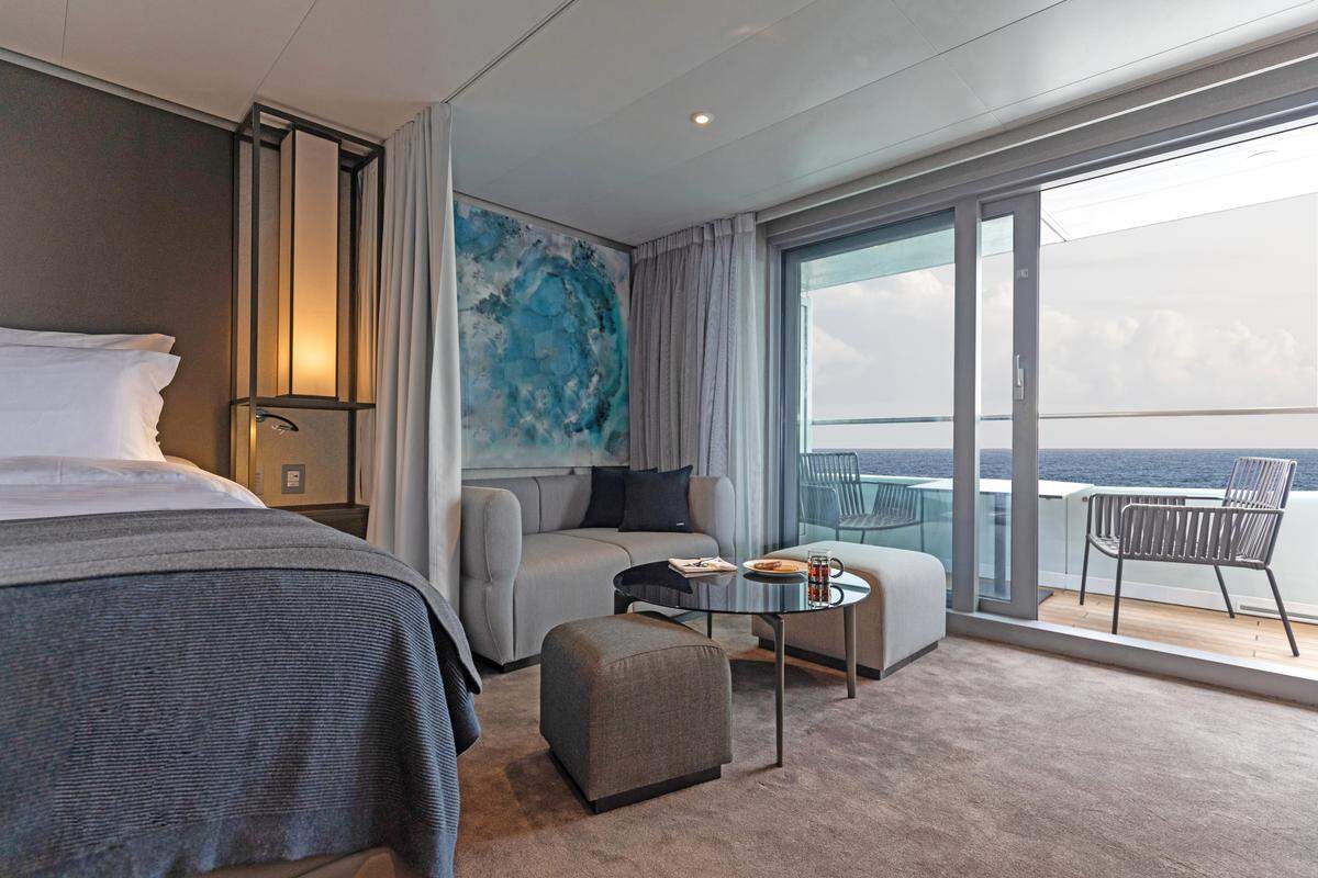 Die komfortablen Veranda-Suiten bieten neben der eleganten Ausstattung Annehmlichkeiten wie Butler- und In-Suite-Service.