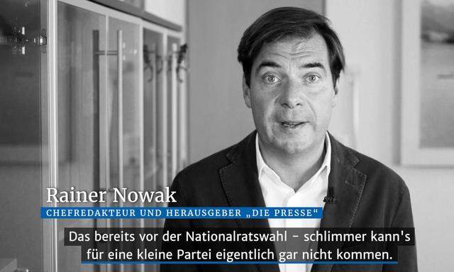 Rainer Nowak im Video-Kurzkommentar zum Thema die Grünen