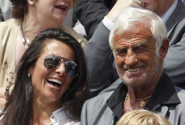 Tennis in Paris, ohne Jean-Paul Belmondo eine Seltenheit