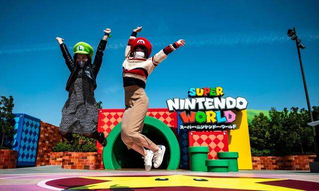 Sogar eine Super-Mario-Kart- Strecke gibt es im neuen Freizeitpark.