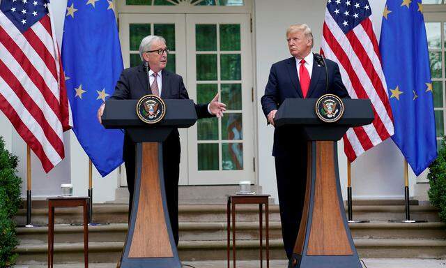 EU-Kommissionschef Jean-Claude Juncker und US-Präsident Donald Trump