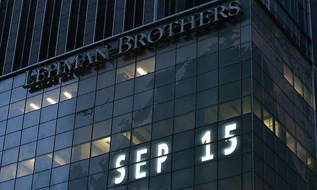 Erinnerungen an die Lehman-Pleite am 15. September 2008 werden wach