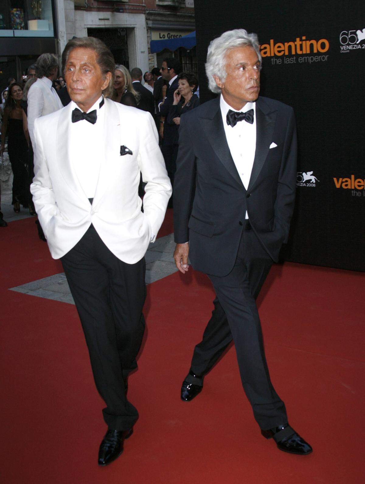 Valentino Garavani und Giancarlo Giammetti  waren privat und beruflich fast 50 Jahre ein Paar und haben in dieser Zeit das Modelabel Valentino zu Ruhm verholfen.
