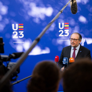 Außenminister Schallenberg trifft im spanischen Toledo seine Amtskollegen. 