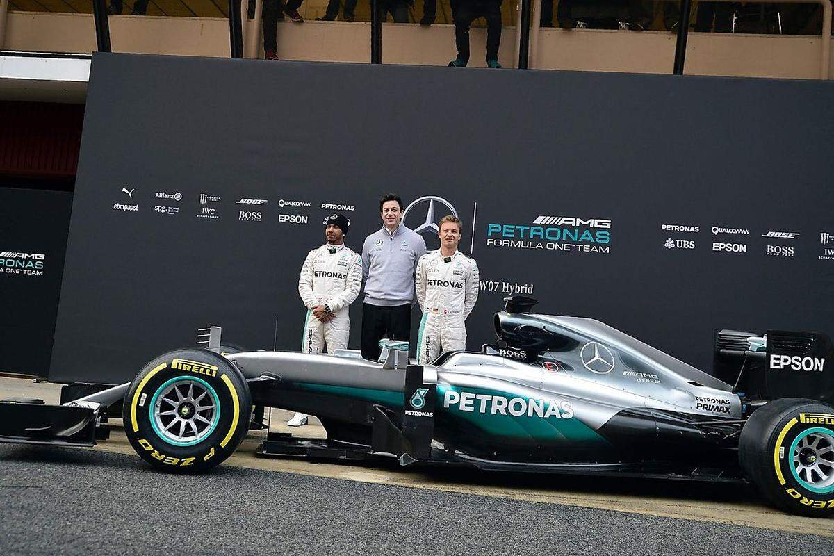 Mercedes: Lewis Hamilton (GBR), Nico Rosberg (GER)