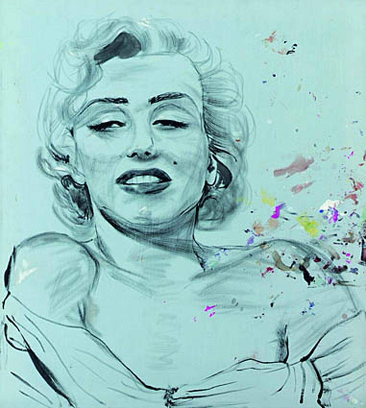 Elke Krystufek, Marilyn light blue, 1994, Sammlung Essl Privatstiftung, 2009