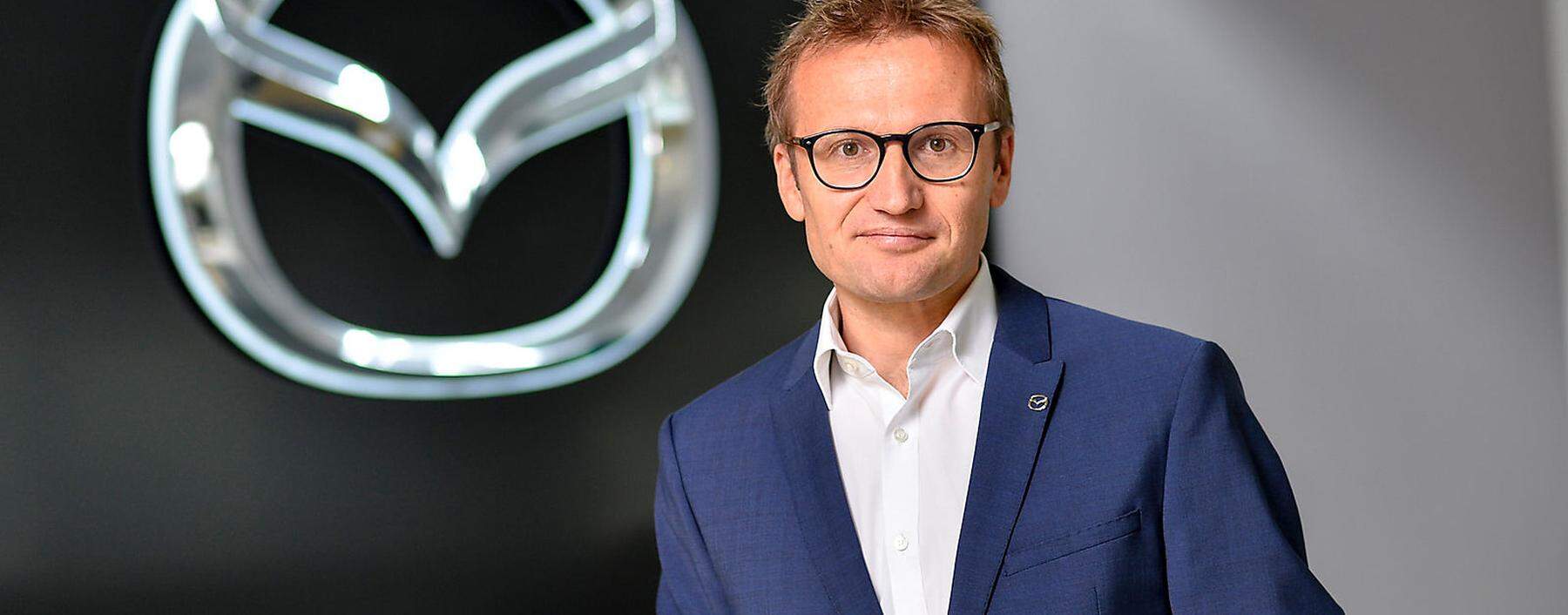 Mit Heimo Egger, Geschäftsführer Mazda Austria, im Gespräch.