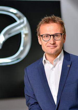 Mit Heimo Egger, Geschäftsführer Mazda Austria, im Gespräch.
