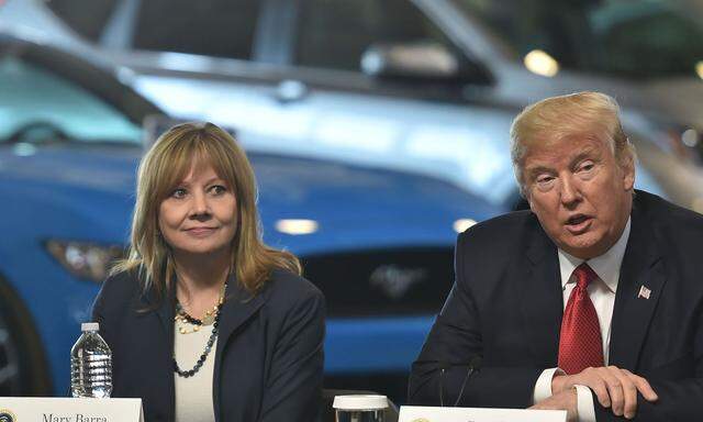 US-Präsident Donald Trump, GM-Chefin Mary Barra