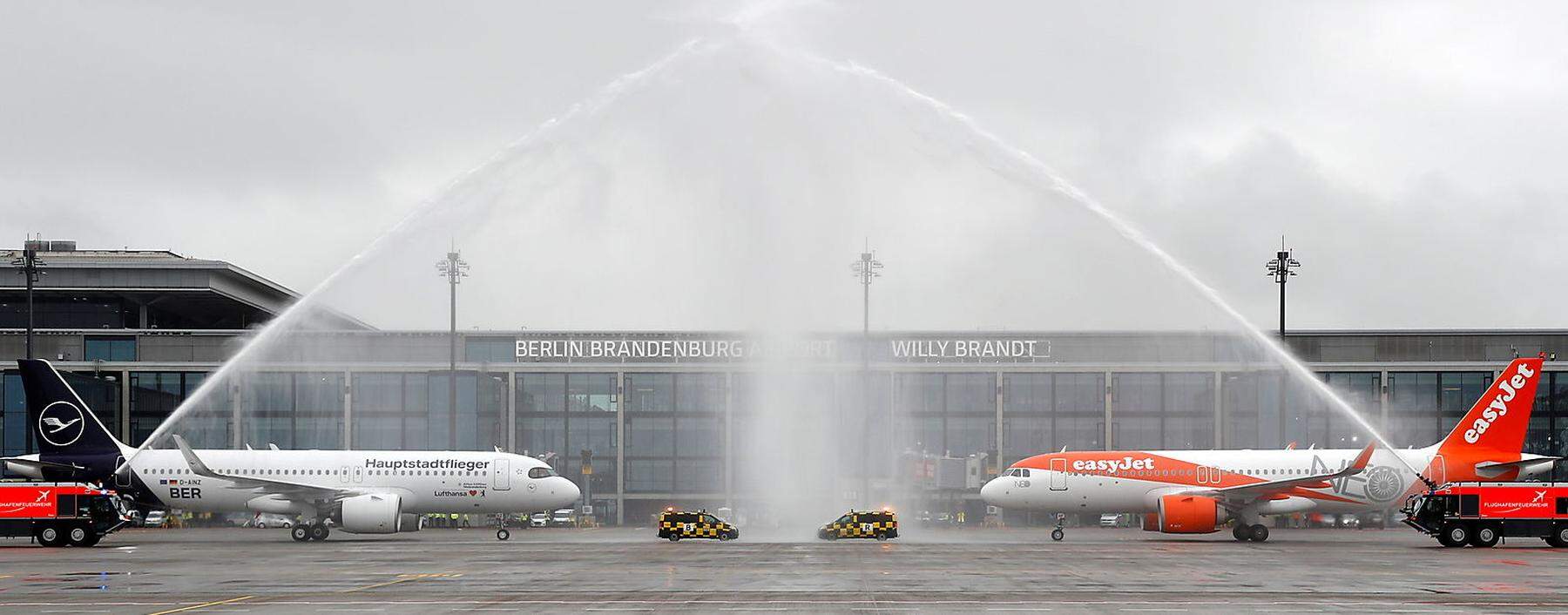 Official opening of the new Berlin-Brandenburg Airport in Schoenefeld