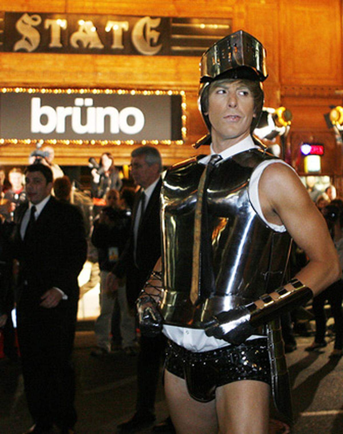 Bei der australischen Premiere von "Brüno" nimmt Sasha Baron Cohen Anleihe aus der Fetisch-Szene ...