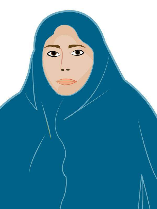 Langer Mantel, der Kopf und Körper bedecktVerbreitung:Gesamte islamische Welt, besonders Arabische Halbinsel und Iran