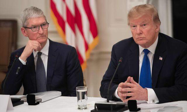 Tim Cook und Donald Trump (Archivbild März 2019).