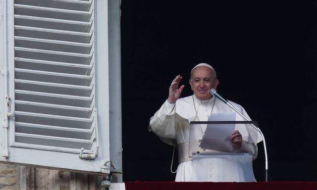 Vatikan, Papst Franziskus spricht Angelusgebet January 19, 2020 - Vatican City (Holy See) - POPE FRANCIS delivers Angelu