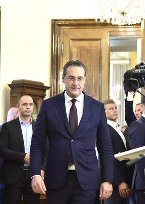 Heinz-Christian Strache (FPÖ) am Samstag, 18. Mai 2019, im Bundeskanzleramt in Wien.