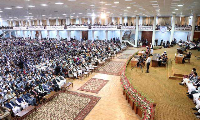 Große Ratsversammlung in Afghanistan.