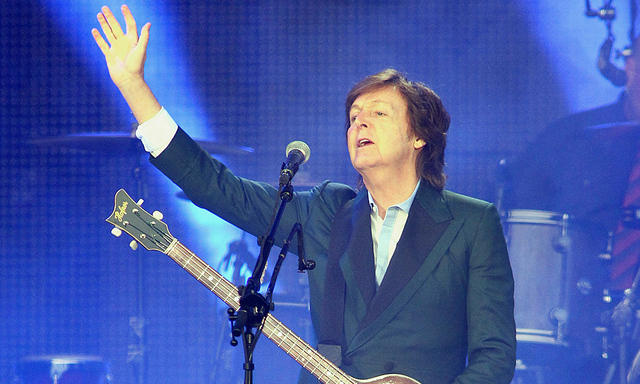 Treuherzige Paul McCartney Praterstadion