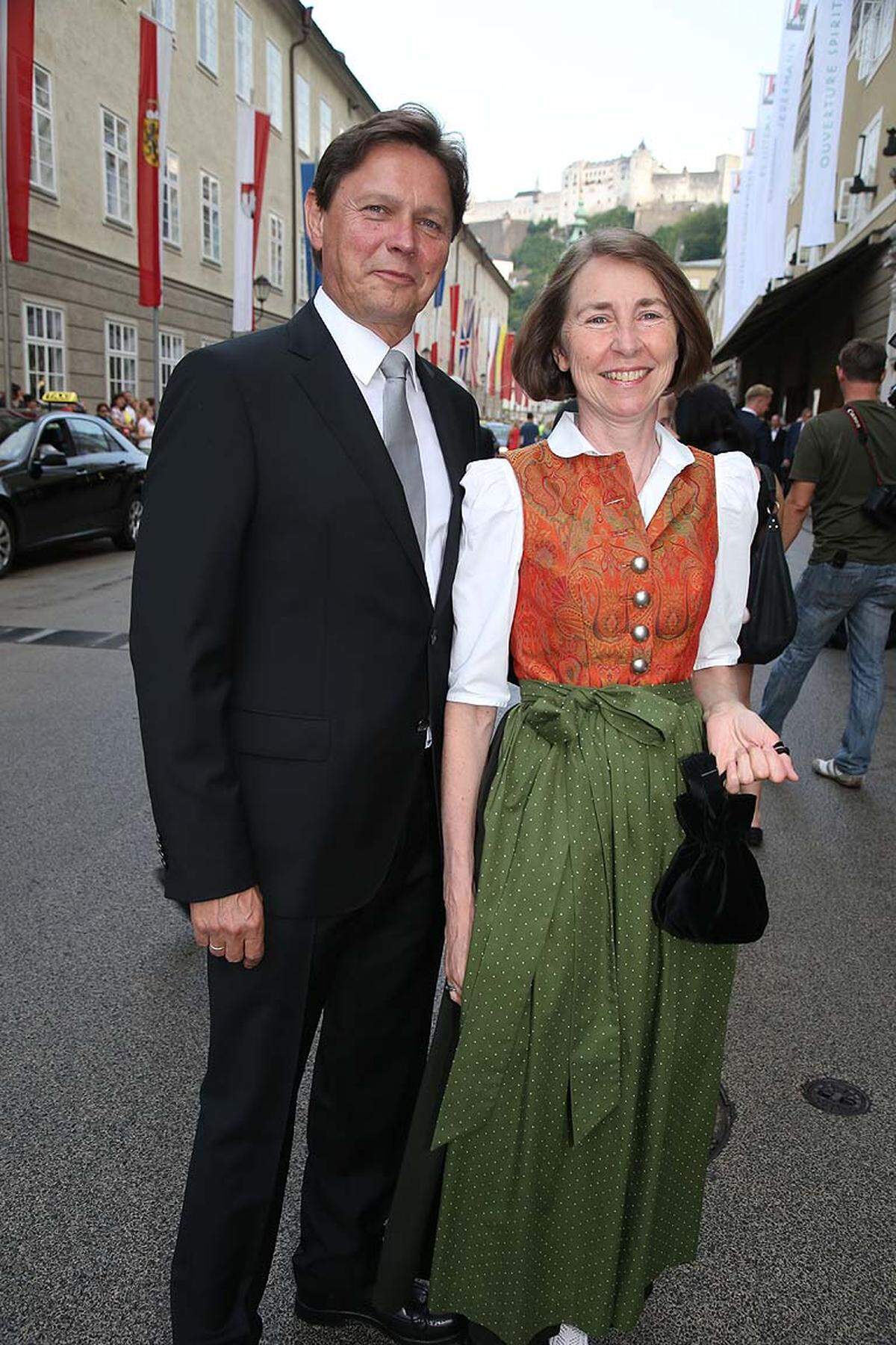 Wolfgang Anzengruber, Vorstandsvorsitzender der Verbund AG, mit seiner Ehefrau Susanne.