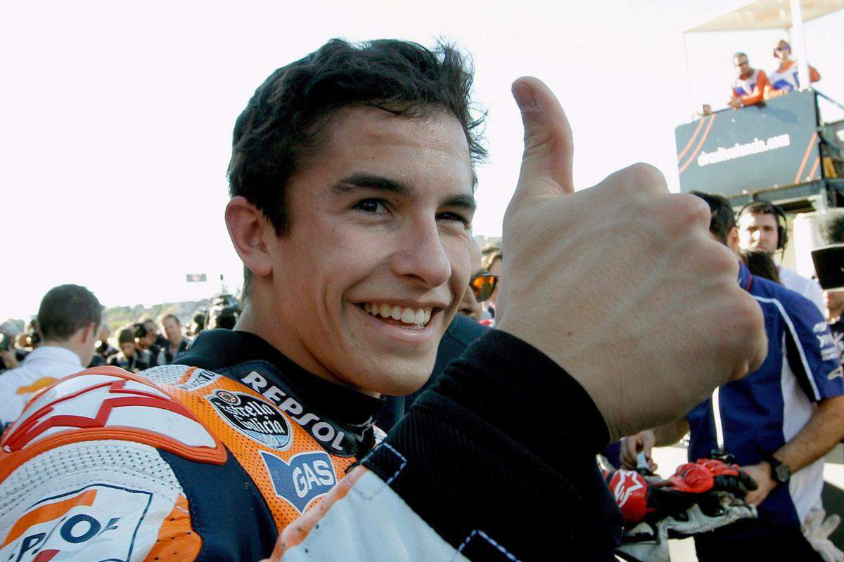 Gut gelaunt ging Marc Marquez in das Saisonfinale in Valencia. In seiner spanischen Heimat hatte der 20-Jährige die dritte Chance sich zum Weltmeister zu küren und damit als jüngster Titelträger Geschichte zu schreiben.