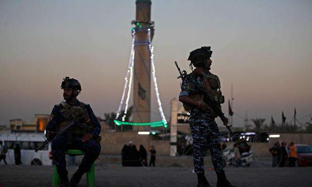 Irakische Polizisten. Zuletzt scheint sich die Sicherheitslage in dem Land entspannt zu haben.