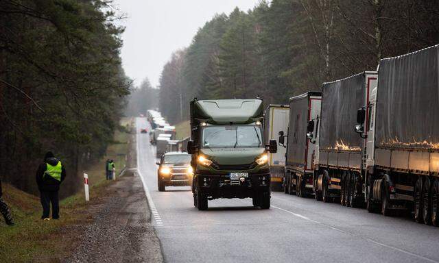 Militär an der polnischen Grenze zu Belarus.