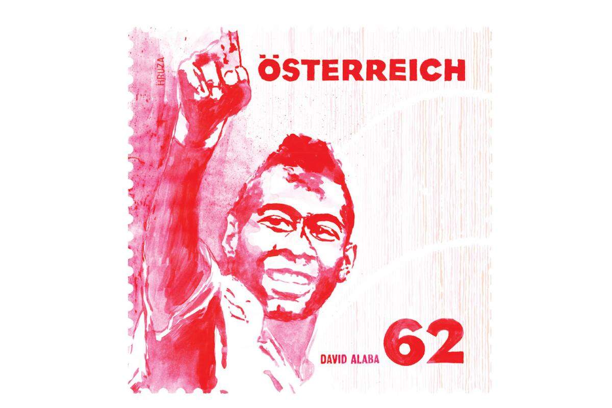 David Alaba. Über den Zusammenhang von Fußball und der Repräsentation eines Landes nach Außen sowie der Stärkung des „wir“ Gefühls nach Innen wurde viel geschrieben. Jeder Sieg der National-Elf wird gefeiert, als hätte man selbst dazu etwas beigetragen. Diejenigen die den Sieg errungen sind Helden und Identifikationsfiguren. Dominik Hruza studierte an der Universität für Angewandte Kuns in Wien (Diplom 2001) und der TAIK in Helsinki. Seit 2005 betreibt er ein eigenes Studio in Wien und realisiert Ausstellungsprojekte, gestaltet Bücher, Kataloge und Plakate sowie Gouachen und Illustrationen.www.hruza.co.at