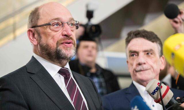 SPD-Chef Martin Schulz wirbt um Zustimmung.