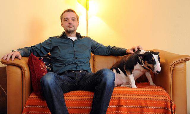 Thomas Maurer mit seinem Hund