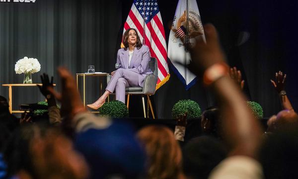 Würde US-Vizepräsidentin Kamala Harris Spitzenkandidatin der Demokraten, würden deren Chancen gegen Donald Trump noch schlechter aussehen als bei Joe Biden.