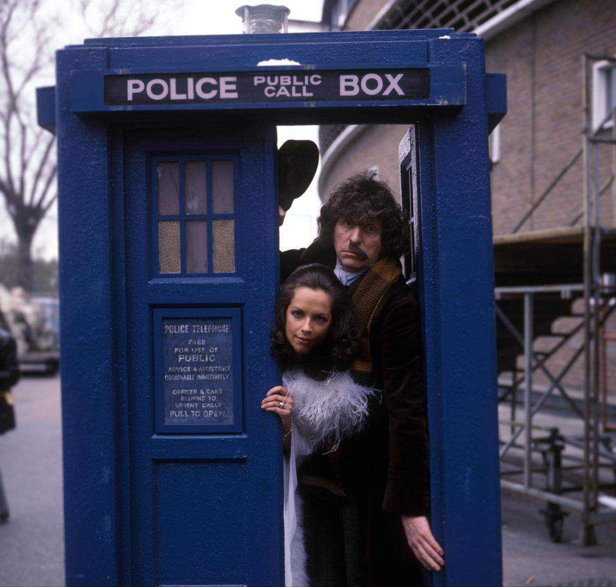 Tom Baker hatte die Ehre als vierter Dr. Who. Im Bild eine Folge von  1978.
