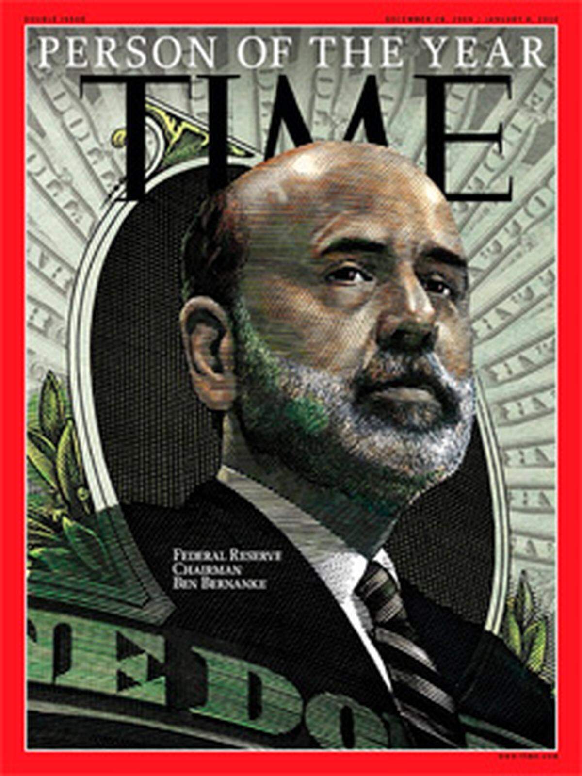 Das "Time"-Magazine wählte Ben Bernanke, den Chef der US-Notenbank Fed, zum Mann des Jahres 2009. Das Magazin lobte seine Geldpolitik im Zuge der Finanzkrise - diese hätte schlimmeres verhindert. Der US-Senat stimmte einer zweiten Amtszeit zwar mit 70 zu 30 Stimmen zu, doch davor musste er sich herben Anfeindungen stellen.