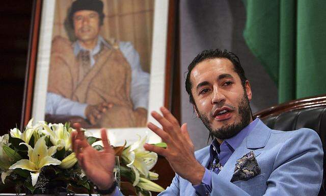 Ausgeliefert: Gaddafi-Sohn Saadi auf einem Archivbild