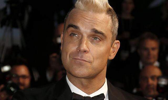 Robbie Williams auf dem roten Teppich in Cannes