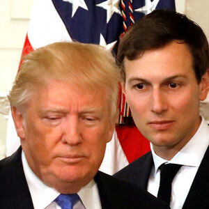 FILE PHOTO - U.S. President Donald Trump and his senior advisor Jared Kushner arrive for a meeting with manufacturing CEOs at the White House in Washington
