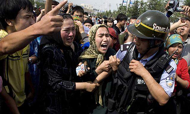 Uiguren-Proteste gegen die Prozesse