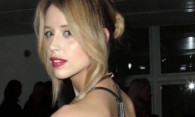 Peaches Geldof at the Mark Fast show at opening day of London Fashion Week for Autumn Winter 2014