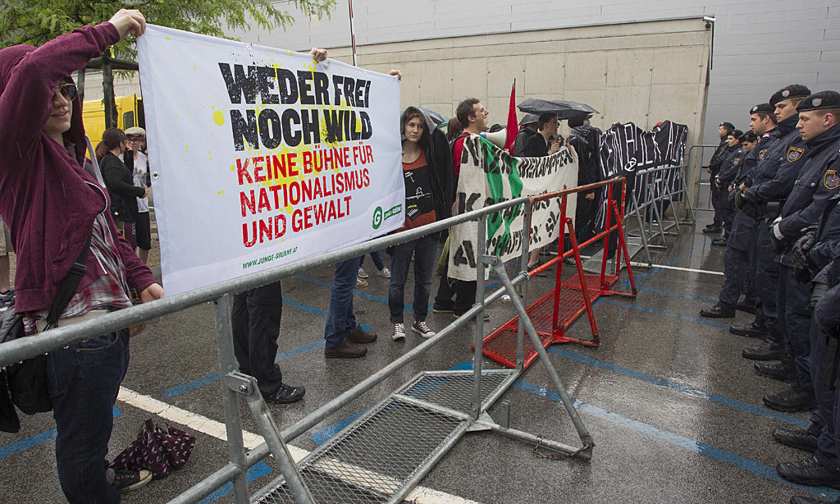 Demonstration gegen Frei.Wild in Graz