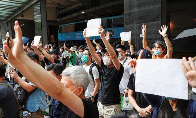 Proteste in Hongkong.