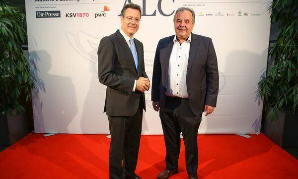 "Presse"-ALC-Leiter Hans Pleininger (l.) und Unternehmer Peter Pfanner.