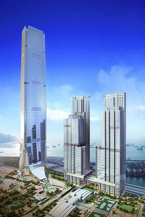 Platz 4: Das "International Commerce Centre" in Hong Kong hat 108 Etagen und bringt es auf 484 Meter Höhe.