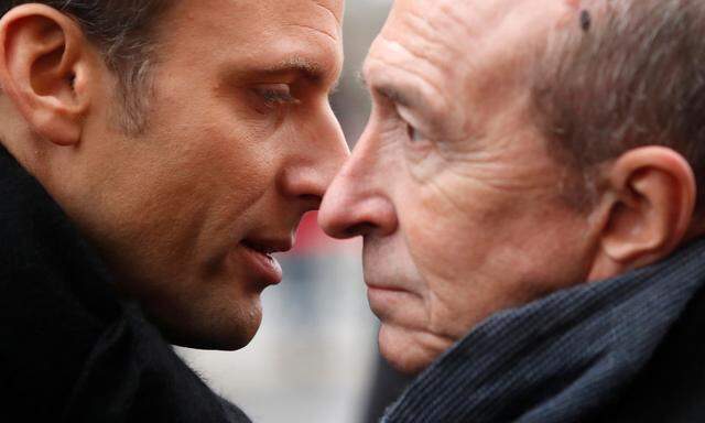 Emmanuel Macron und Gérard Collomb.