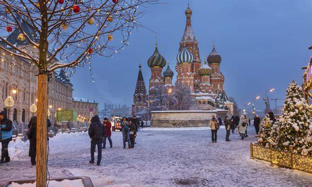 Der Rote Platz in Moskau.