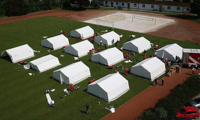 Zeltstädte für Flüchtlinge 