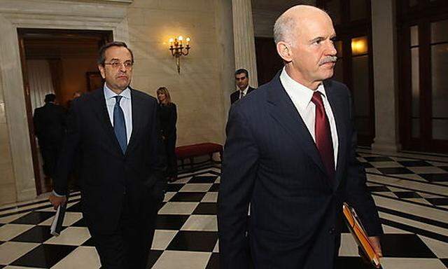 Koalitionschefs Papandreou und Samaras verpflichteten sich zu Reformzusagen 