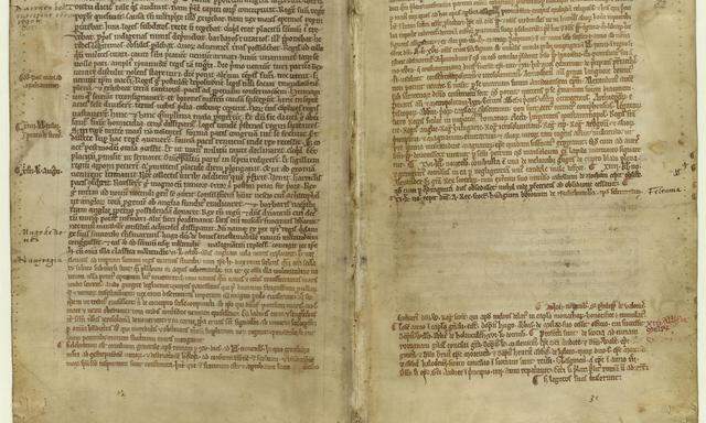 Archivbild der Magna Charta in der British Library.